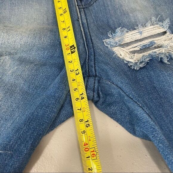 APHRODITE High Rise Ripped Distressed Capris - Picture 10 of 10